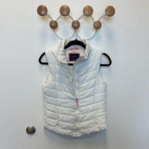 Aeropostale White Puffer Vest